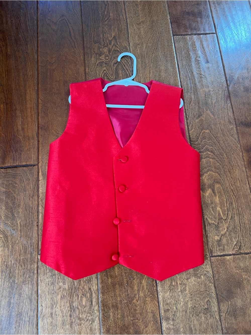 Red Kids Vest - Classic Formal Waistcoat